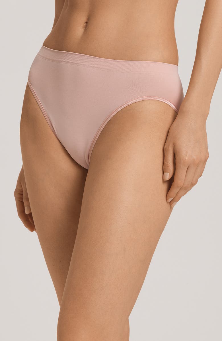 Hanro Touch Feeling High Cut Briefs, Main, color, Blush