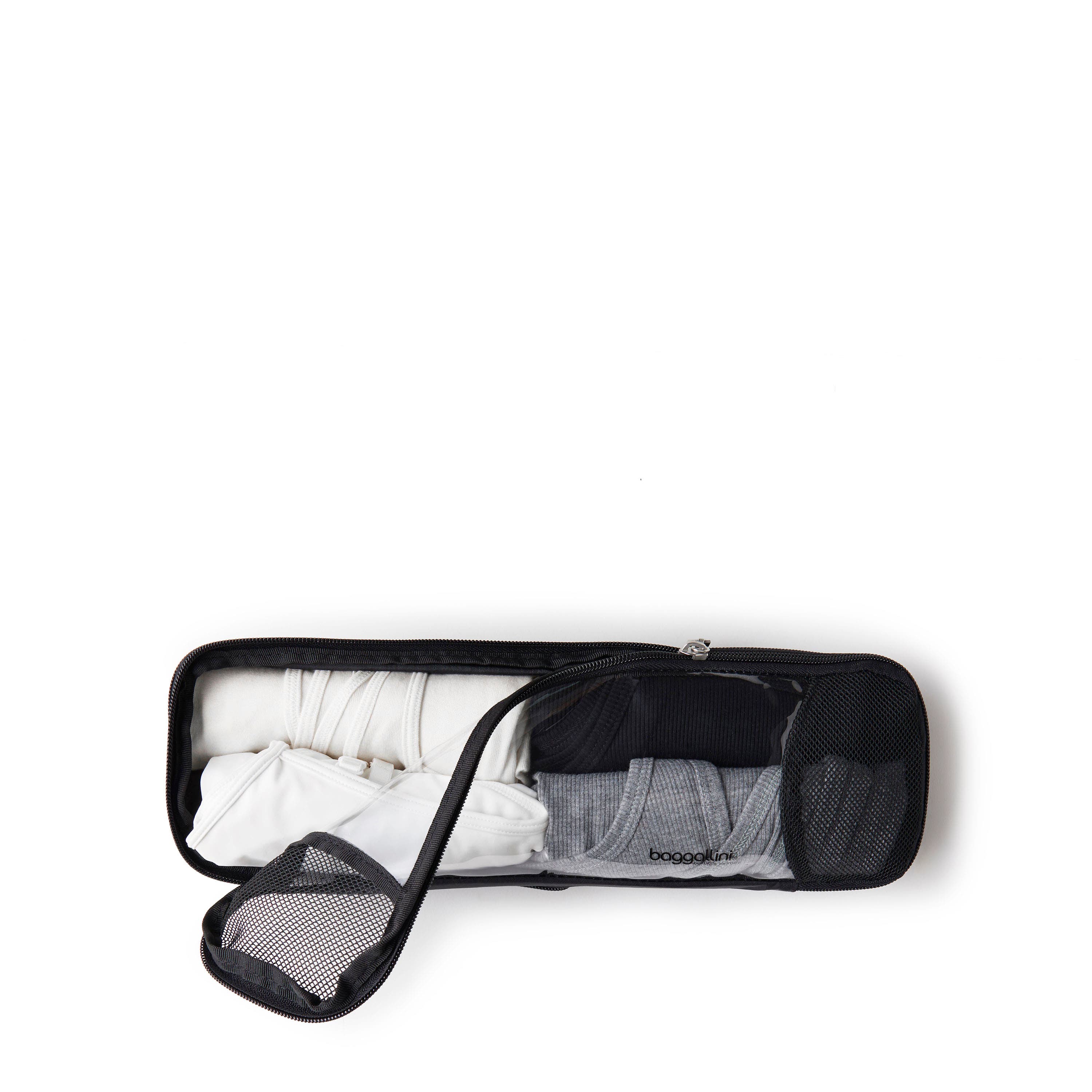 BAGGALLINI Long Compression Packing Cube, Alternate, color, Black