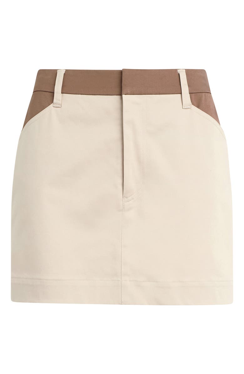 Favorite Daughter The Monica Miniskirt, Alternate, color, Beige W/ Khaki Con