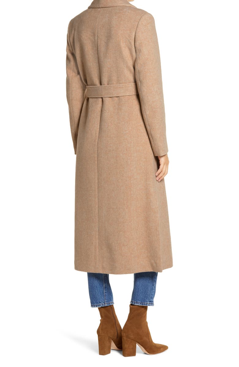 Rachel Parcell Herringbone Long Wrap Coat, Alternate, color, 