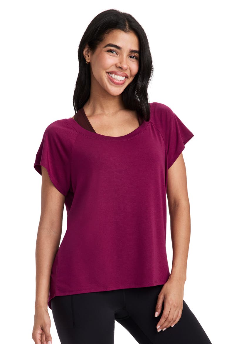 Women's EverActive Oversized Tee, Main, color, Berry Frost