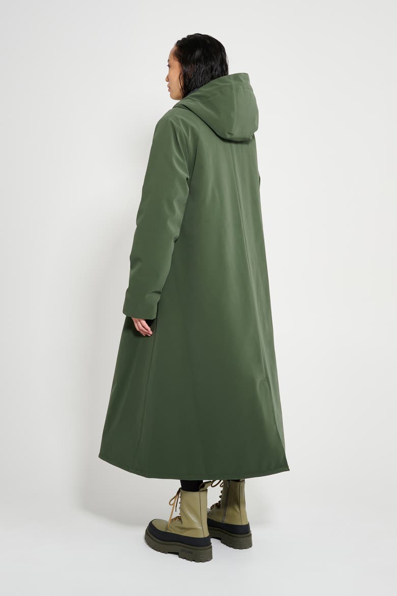 Mosebacke Long Matte Winter Coat, Alternate, color, Green