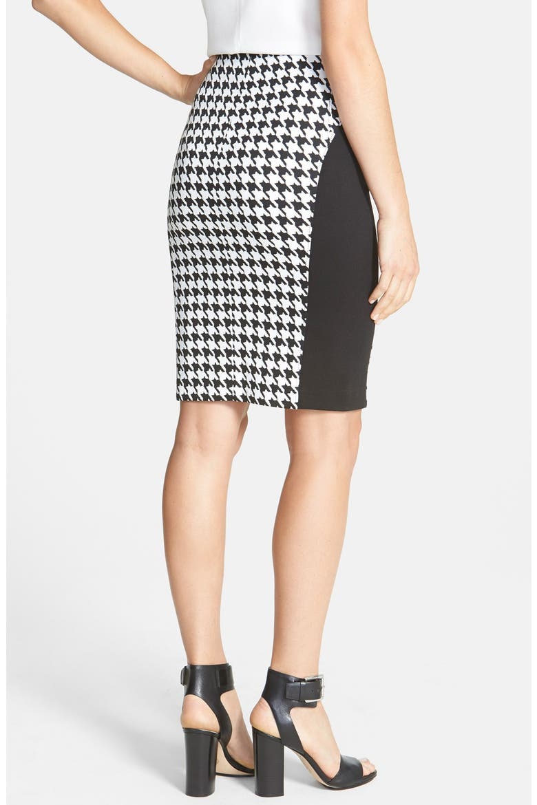 Front Zip Seamed Skirt, Alternate, color, ECRU