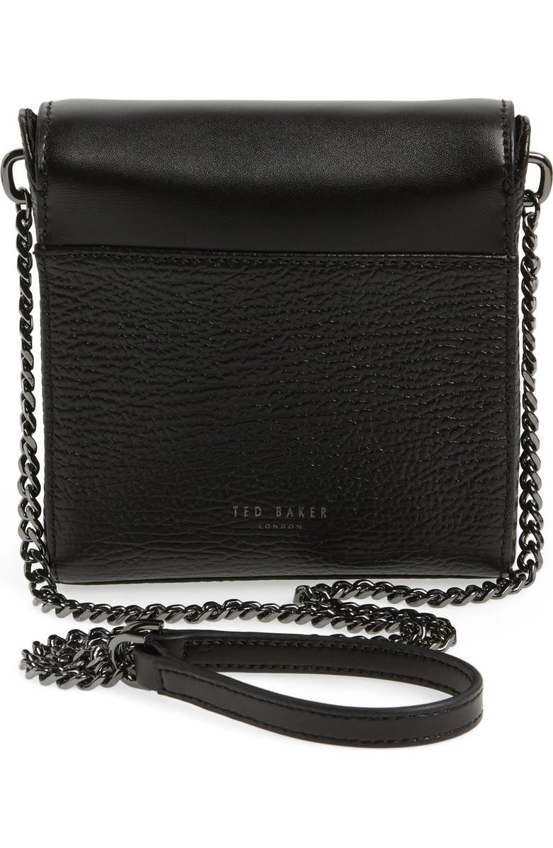 Ted Baker London 'Small Luggage Lock - Maj' Leather Crossbody Bag, Alternate, color,