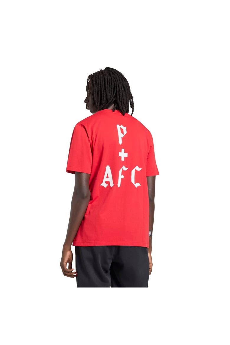 Men's adidas  Red Arsenal x Places+Faces T-Shirt, Alternate, color, Red