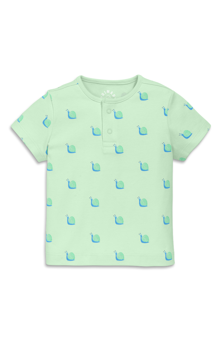 Primary Baby Organic Henley Tee In Baby Bugs, Main, color,