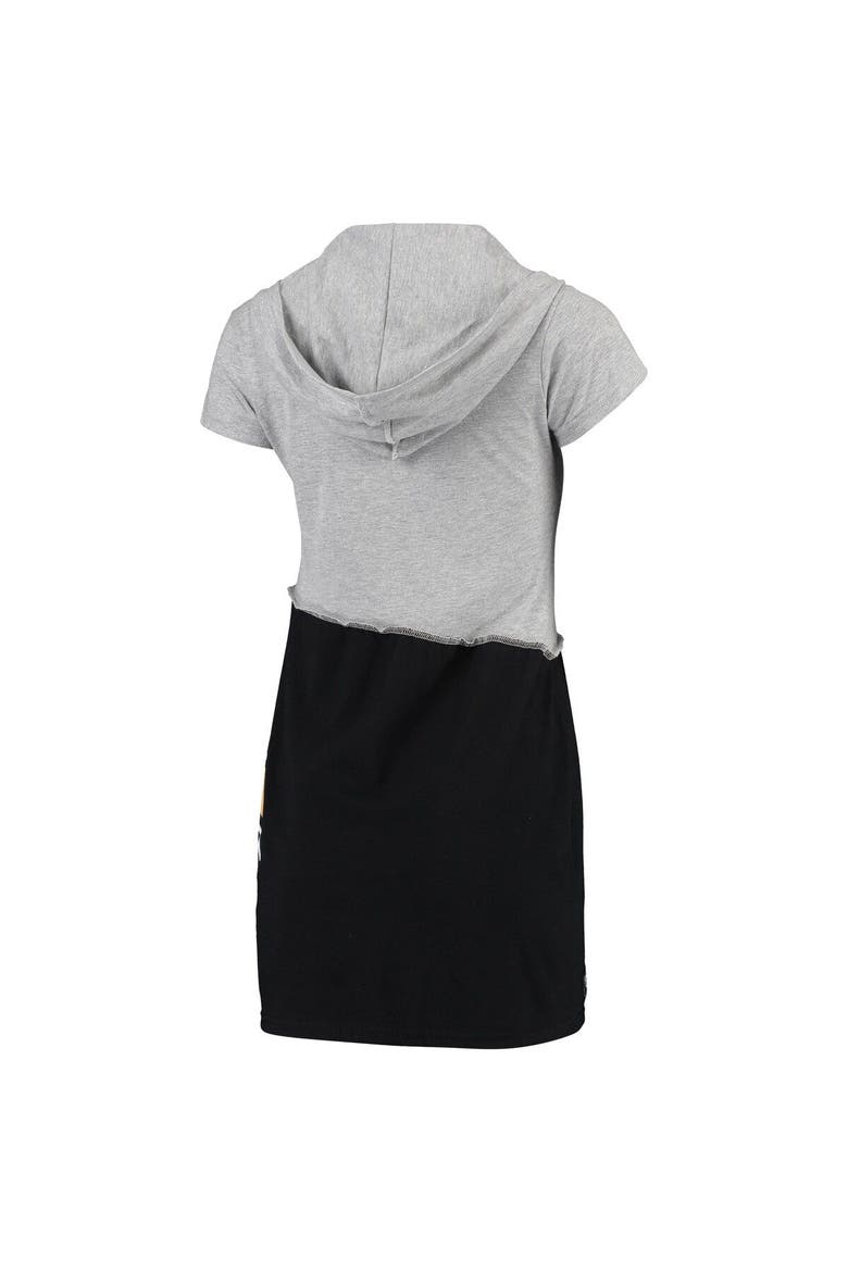 Women's Refried Apparel Gray/Black New Orleans Saints Sustainable Hooded Mini Dress, Alternate, color, Gray