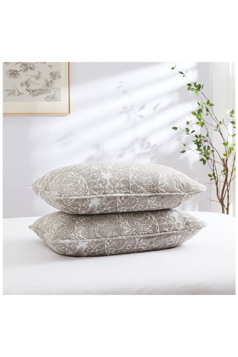 Ashanti Quilt & Sham Set, Alternate, color, BONE