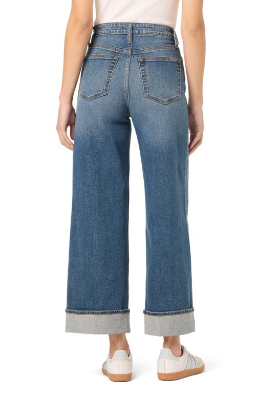 Joe's Cuffed High Waist Ankle Wide Leg Jeans In Panama