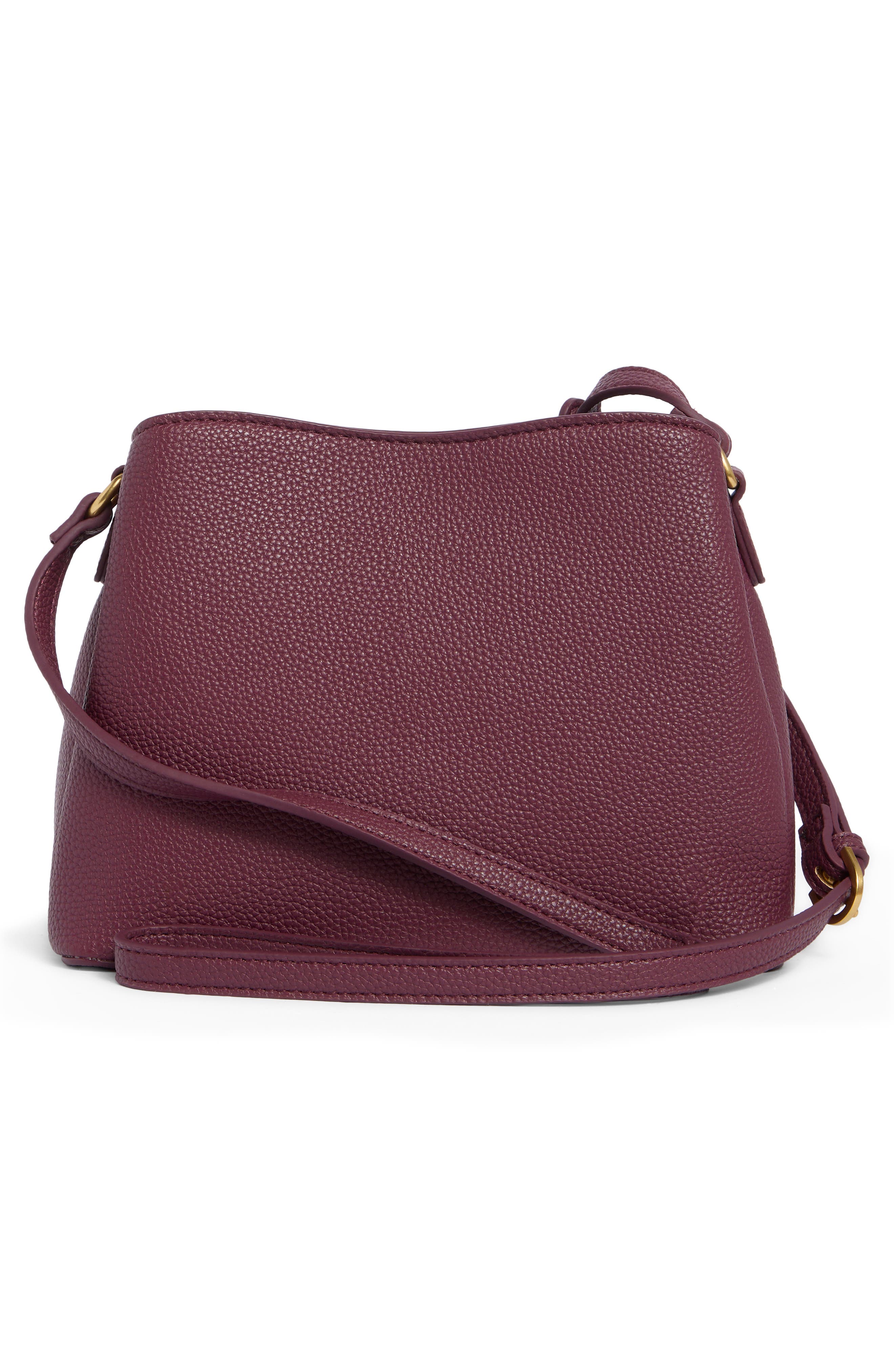Holden Faux Leather Crossbody Bag, Alternate, color, SANGRIA