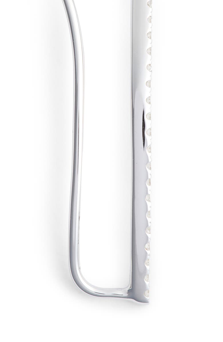EF Collection Diamond Bar Ear Crawler, Alternate, color, White Gold - Right