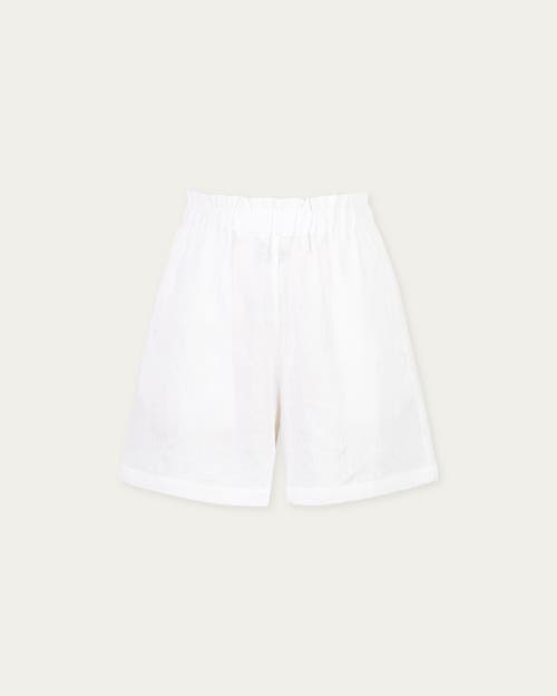 Juana Hemp Pull-on Shorts In White
