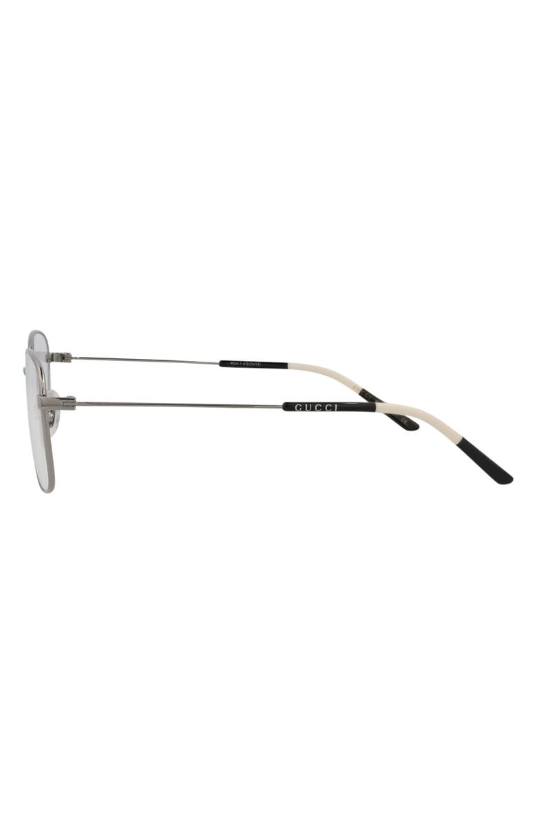 Gucci Novelty 53mm Rectangular Optical Glasses, Alternate, color, 