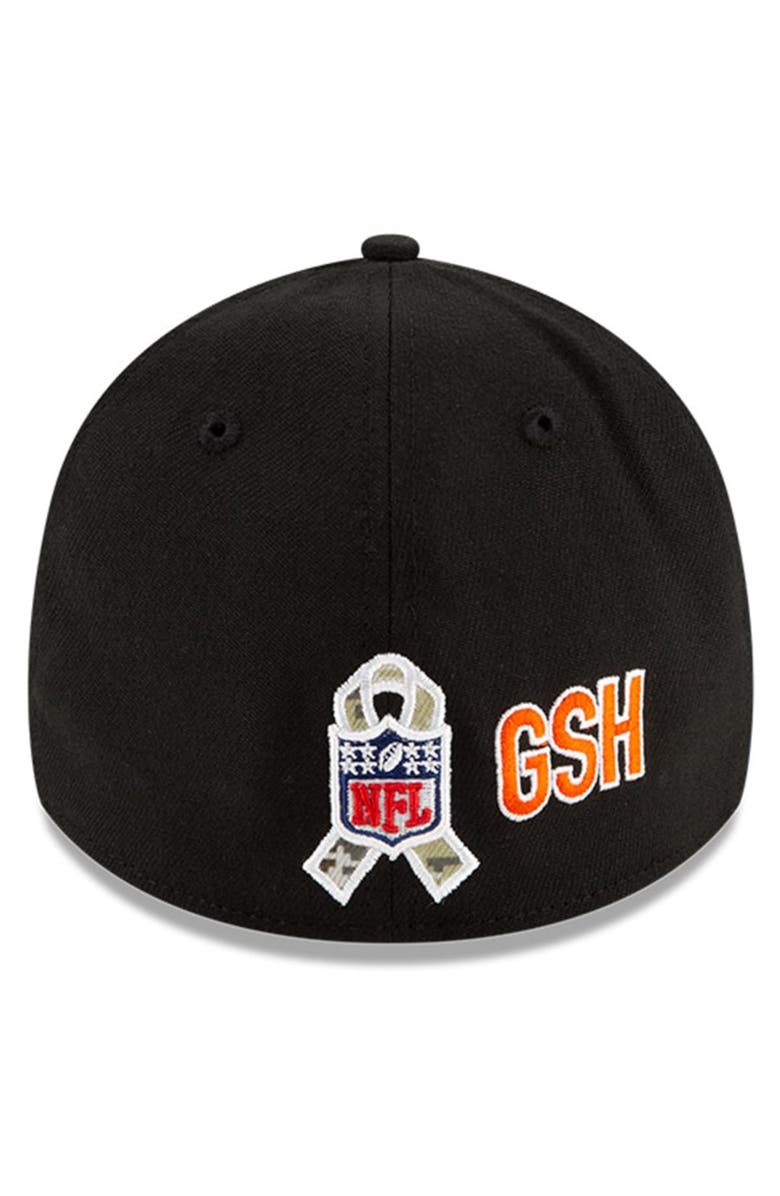 New Era Men's New Era Black/Camo Chicago Bears 2021 Salute To Service B 39THIRTY Flex Hat, Alternate, color, 