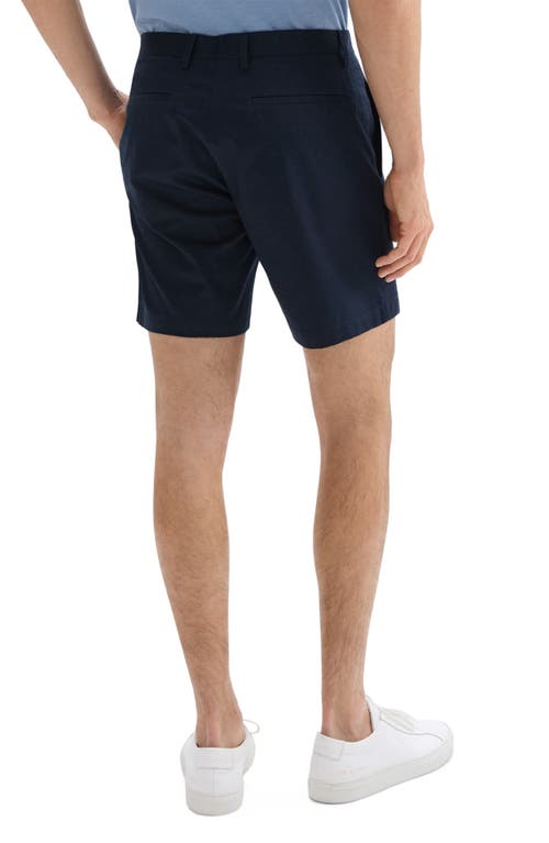Theory Zaine Cotton Blend Shorts In Baltic