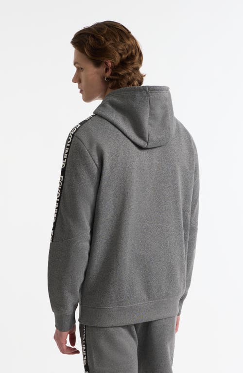 Ecko Unltd . Stacked Up Hoodie In Grey Marled
