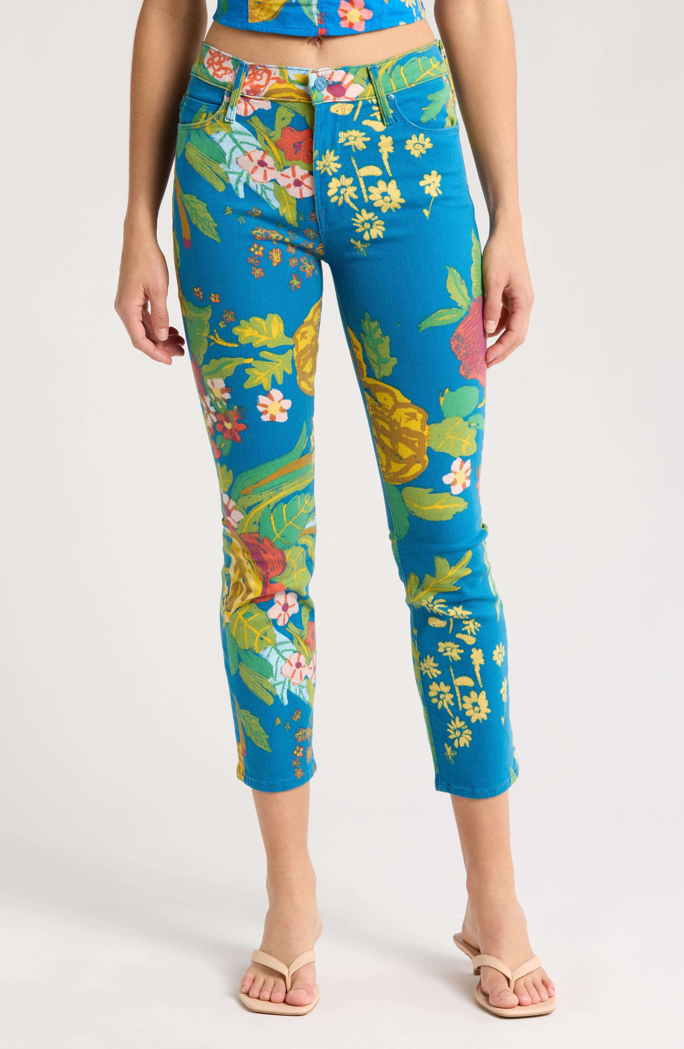 MOTHER The Dazzler Crop Straight Leg Jeans