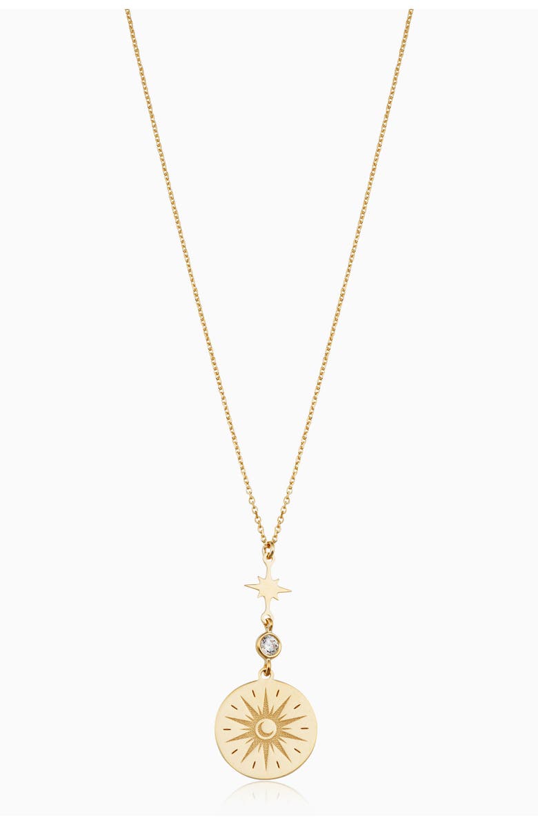 Oradina 14K Yellow Gold Summer Solstice Pendant Necklace, Main, color, Yellow Gold