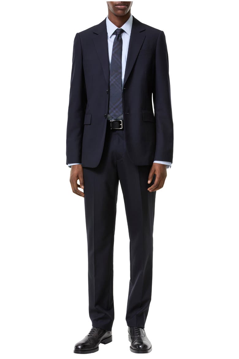 Wool Bond Tailored Trousers, Main, color, Navy
