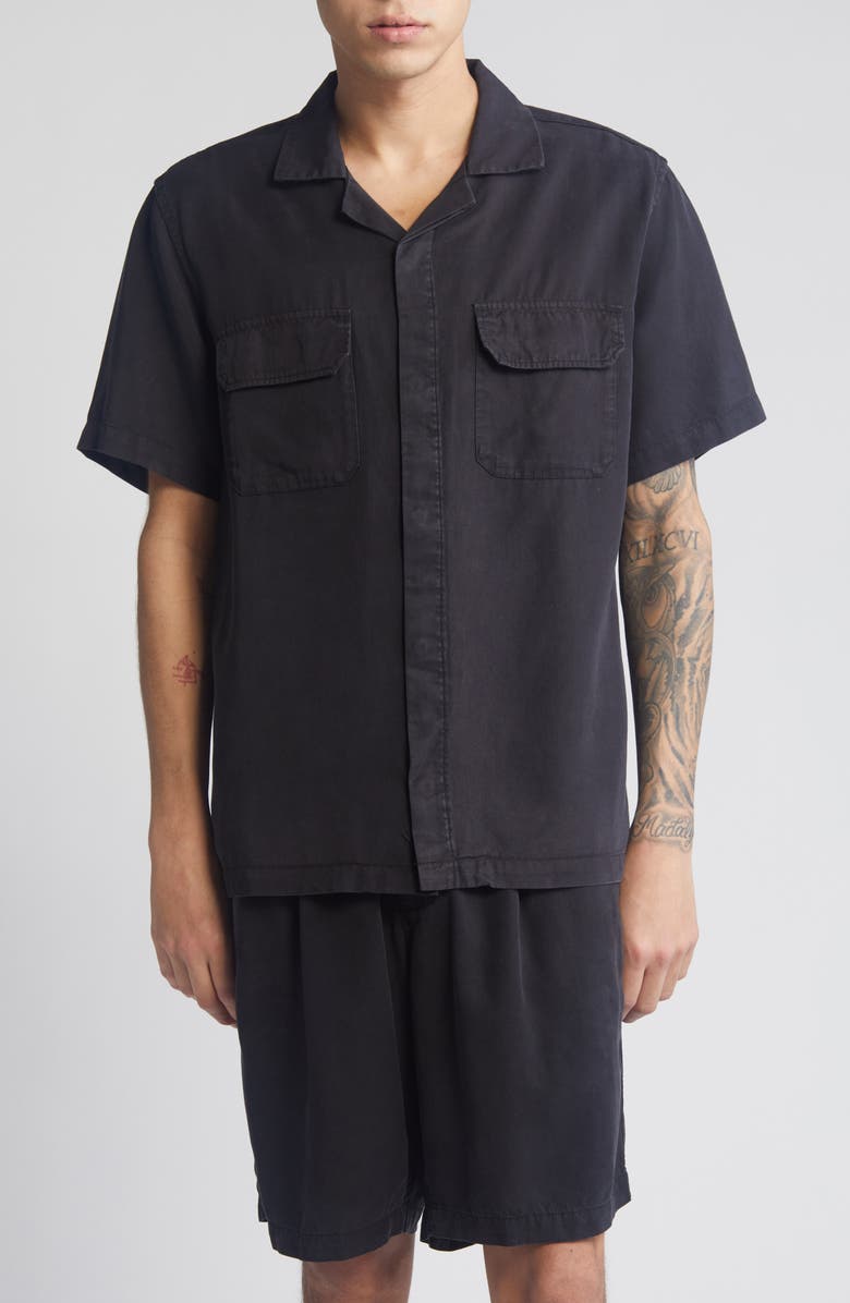 Saturdays NYC Gibson Short Sleeve Camp Shirt, Main, color, 