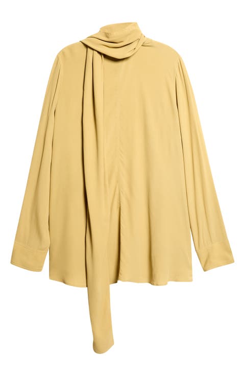 Drape Scarf Georgette Top