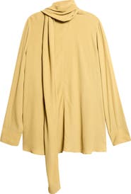 TOTEME Drape Scarf Georgette Top