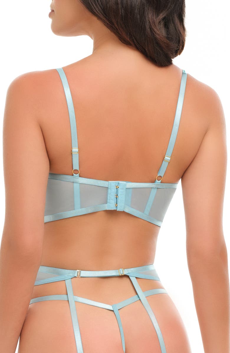 Oh La La Cheri Lyric Underwire Lace Bra, Garter Belt & G-String Set, Alternate, color, 