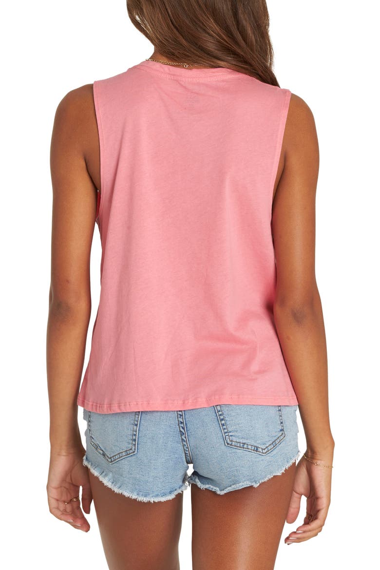 Find Your Tribe Graphic Muscle Tee, Alternate, color, GUAVA