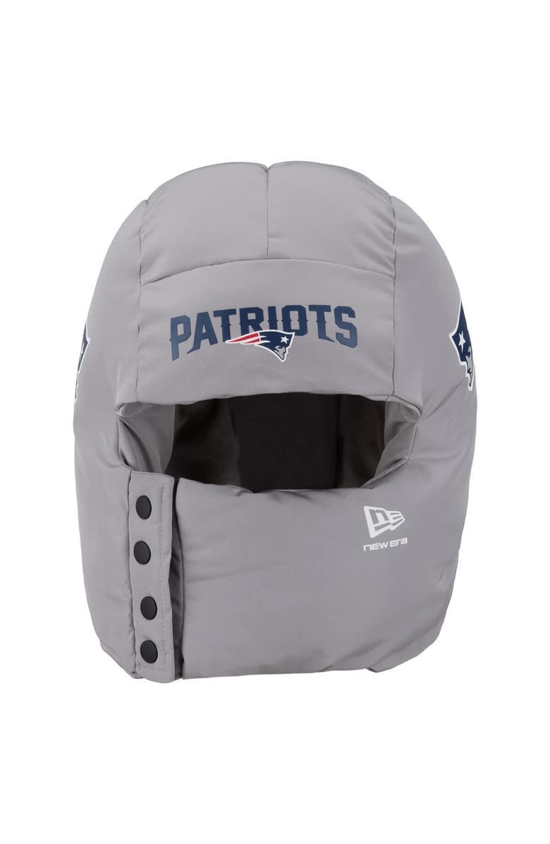 New Era Men
s New Era  Gray New England Patriots Puffer Balaclava, Alternate, color, Gray