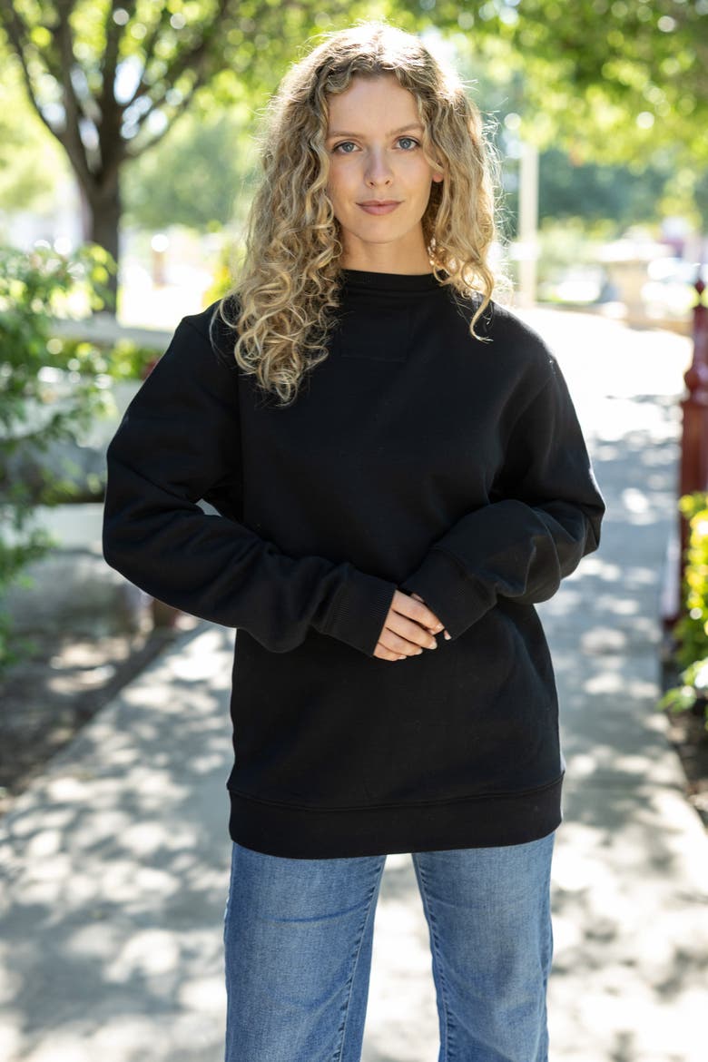 Organic Cotton Sweatshirts, Alternate, color, Black