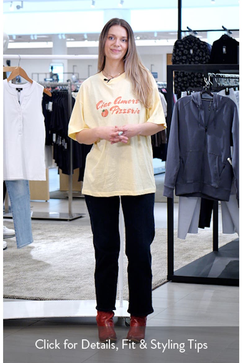 Ciao Amore Pizzeria Cotton Graphic T-Shirt video