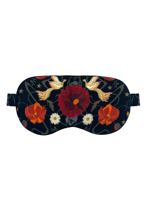 Henelle Silk Sleep Mask In Black