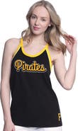 G-III 4HER BY CARL BANKS Women's G-III 4Her by Carl Banks Black Pittsburgh Pirates Curveball Racerback Tank Top