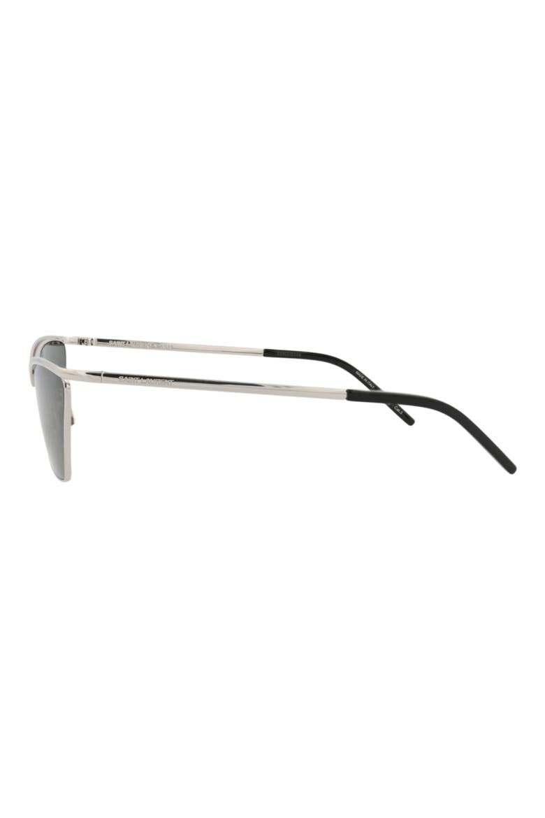 57mm Cat Eye Sunglasses, Alternate, color, SILVER SILVER GREY