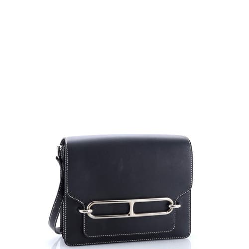 Pre-owned Hermes Hermes Roulis Bag Sombrero 23 In Black