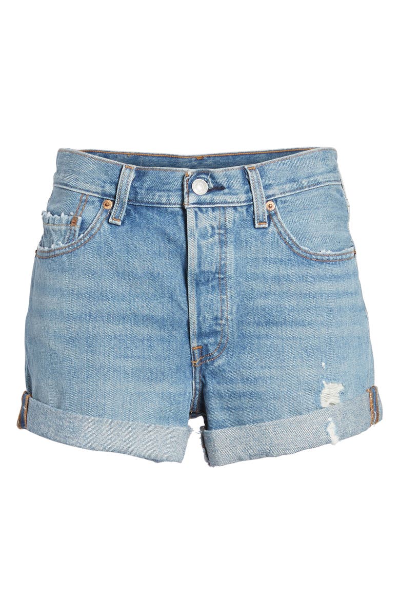 Levi's<sup>®</sup> 501<sup>®</sup> Long Denim Shorts, Alternate, color, 