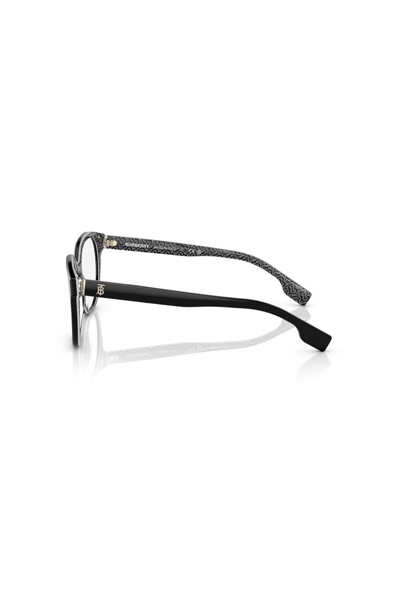 54mm Square optical glasses, Alternate, color, Black