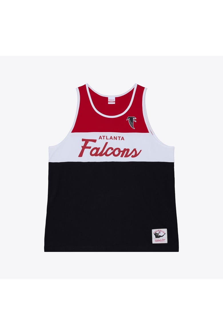 Men's Mitchell & Ness  Black/Red Atlanta Falcons Head Coach Tank Top, Main, color, Black
