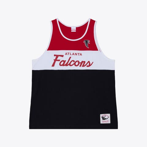Men's Mitchell & Ness  Black/Red Atlanta Falcons Head Coach Tank Top