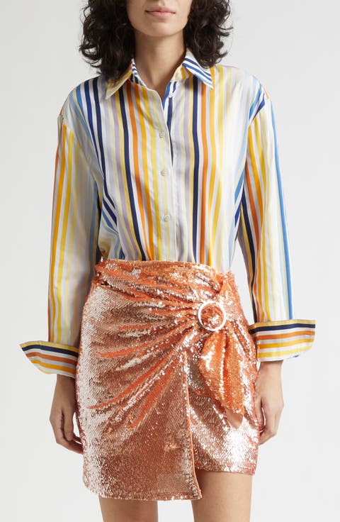 Brennan Stripe Boyfriend Shirt