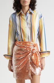 Toccin Brennan Stripe Boyfriend Shirt