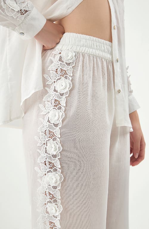 Boamar Tabitha Semisheer Cover-up Pants In Neutral