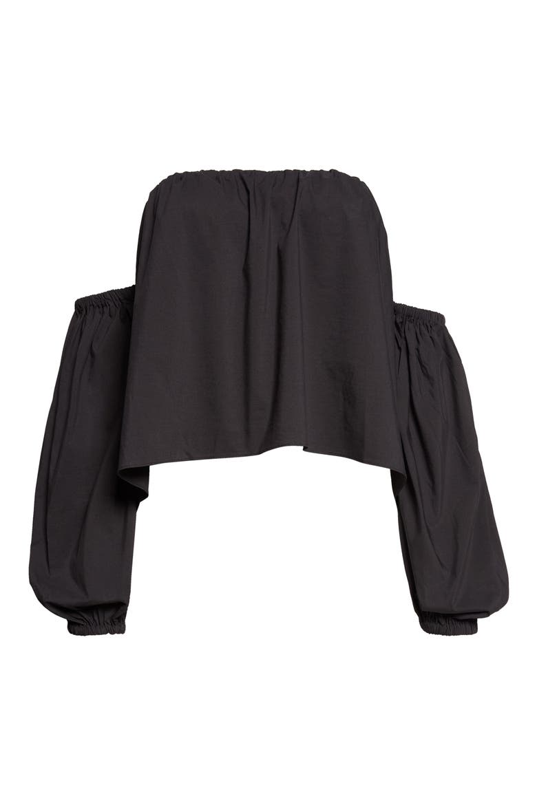 Sarai Off-the-Shoulder Top, Main, color, BLACK