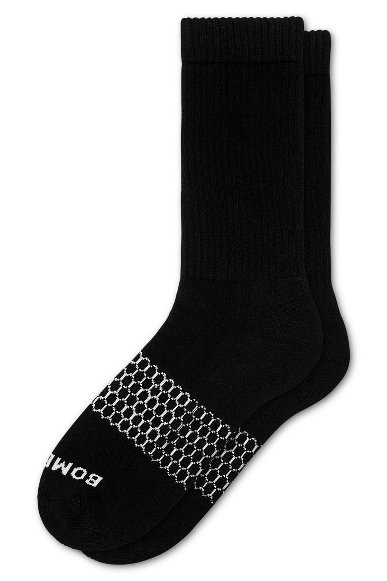 Solids Calf Socks, Alternate, color, BLACK