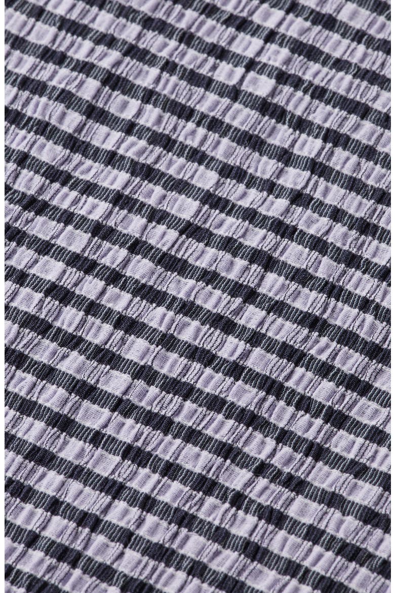 Ruched Gingham Midi Skirt, Alternate, color, SKY CAPTAIN/ LANGUID LAVENDER