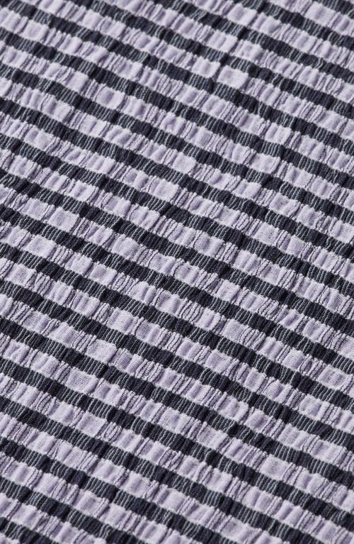 Scotch & Soda Ruched Gingham Midi Skirt In Blue
