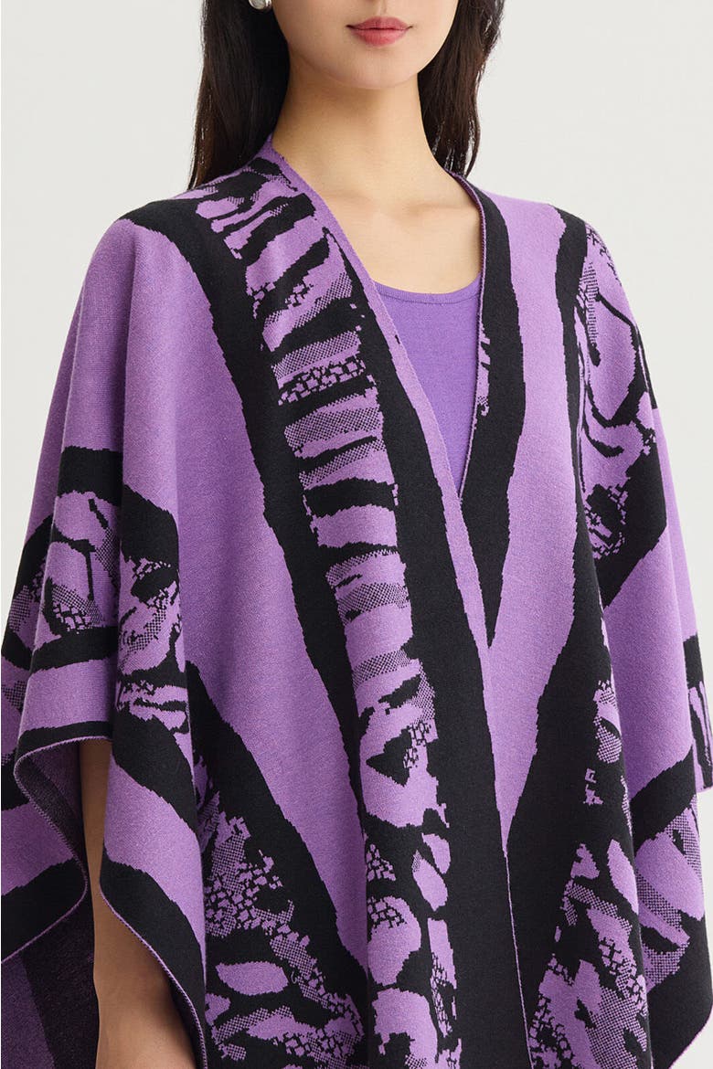 Hope Wrap, Alternate, color, Sunset Purple/Black