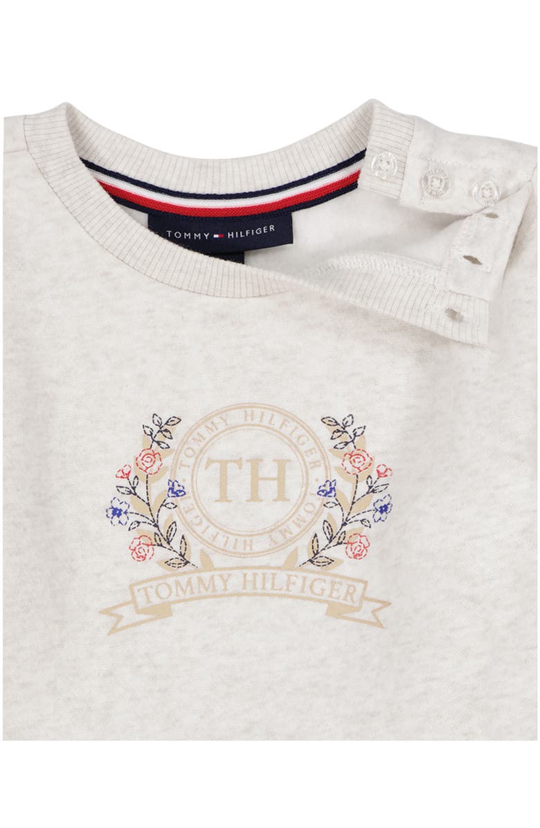 Tommy Hilfiger Long Sleeve Top & Joggers Set, Alternate, color, Oat