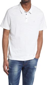 John Varvatos Men's Victor Solid Slub Cotton Polo