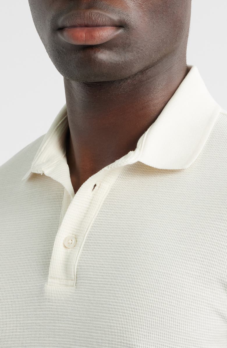 Mavi Jeans Slim Fit Cotton Polo, Alternate, color, Antique White